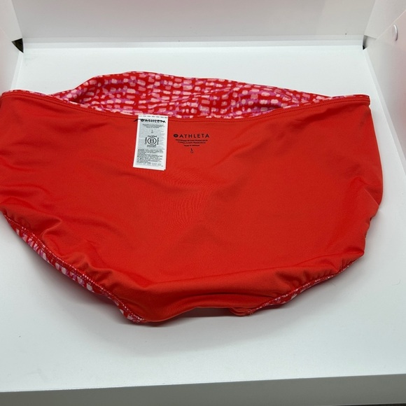Athleta Vibrant Red Bikini Bottoms Size Large - Picture 4 of 10